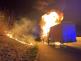 120324-Požár návěsu kamionu s převáženými autodíly na brněnské dálnici D1 za 24. kilometrem ve směru do Prahy