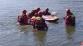 023-Výcvik hasičů na klidné vodní hladině rybníka Vyžlovka