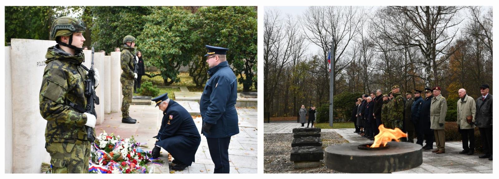 11. listopad – to byl také pietní akt na vojenském hřbitově v libereckých Ruprechticích. Květinu k památníku za HZS Libereckého kraje položil krajský ředitel plk. Jan Hadrbolec