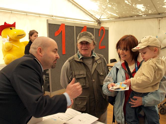 Ve stánku Ministerstva vnitra