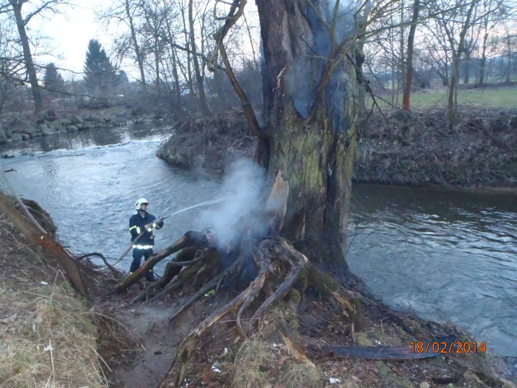 18.2.2014 foto/18.2.2014 požár stromu Dobřany.JPG