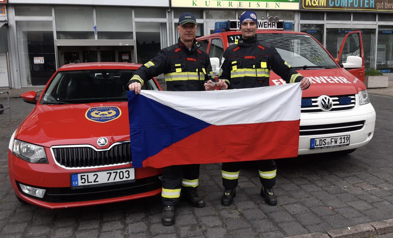 Bronz z Berlína přivezli liberečtí hasiči