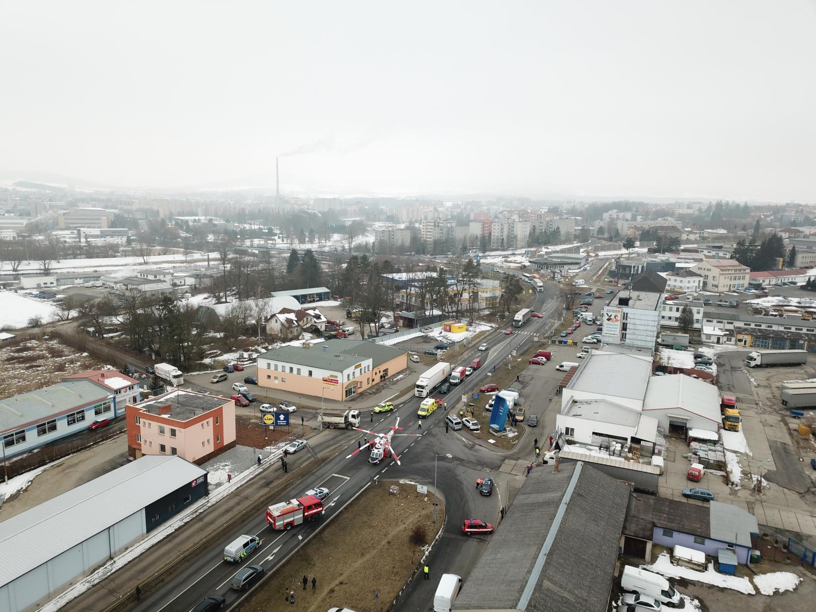 Dopravní nehoda NA a cyklisty, Strakonice - 5. 3. 2018 (3).JPG