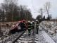 Dopravní nehoda OA a vlak, Hluboká nad Vltavou - 3. 1. 2019 (3)
