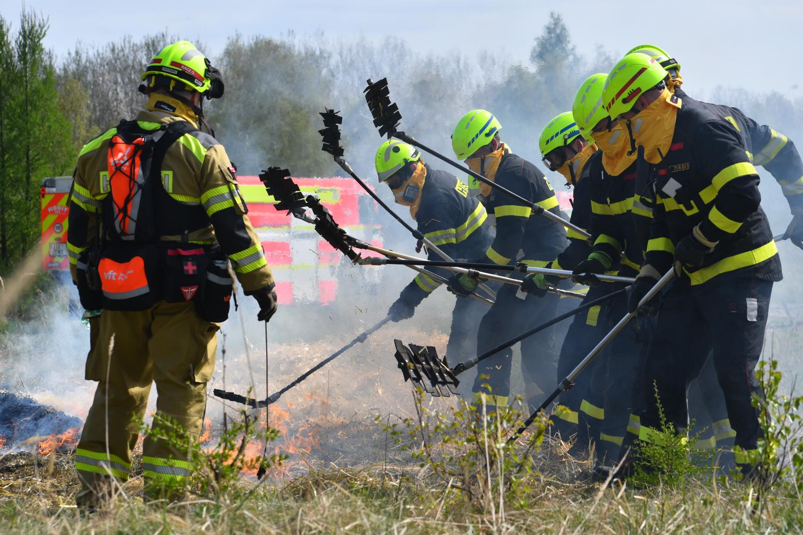 Libavá - výcvik lesní požáry