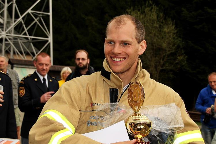 Úspěšný závodník Lukáš Novák - dvojnásobný mistr světa a šestinásobný Mistr Evropy v nejtěžších závodech hasičů