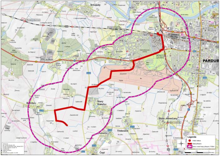 V současné době se připravují mapové podklady pro případný převoz nebezpečných pum z  druhé světové války v okolí Parama v Pardubicích