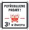 Potřebujeme projet - značka