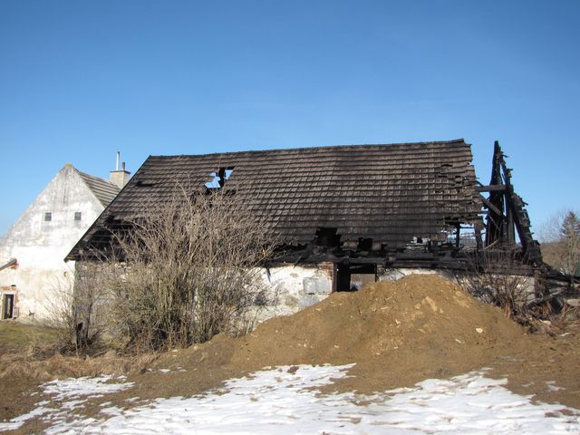 Požár stodoly