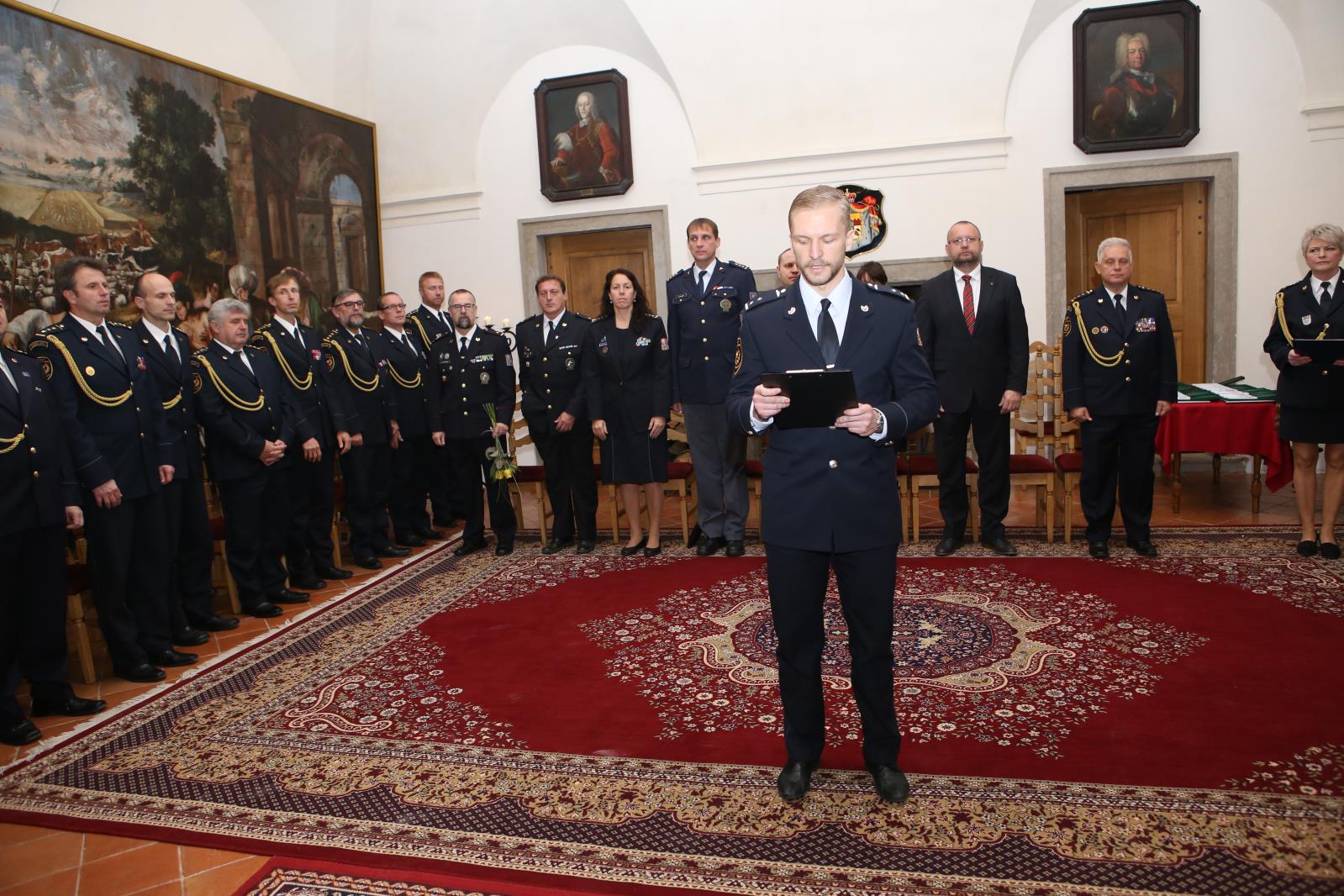 Předání medailí a složení slibu, Třeboň - 24. 10. 2019 (45).JPG