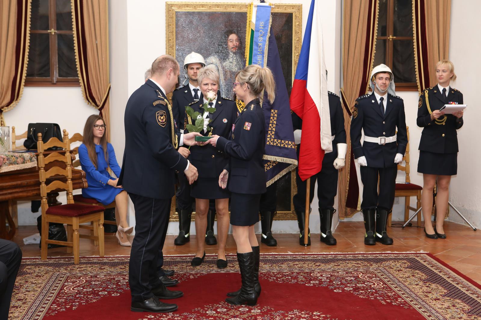 Předání medailí a složení slibu, Třeboň - 24. 10. 2019 (8).JPG