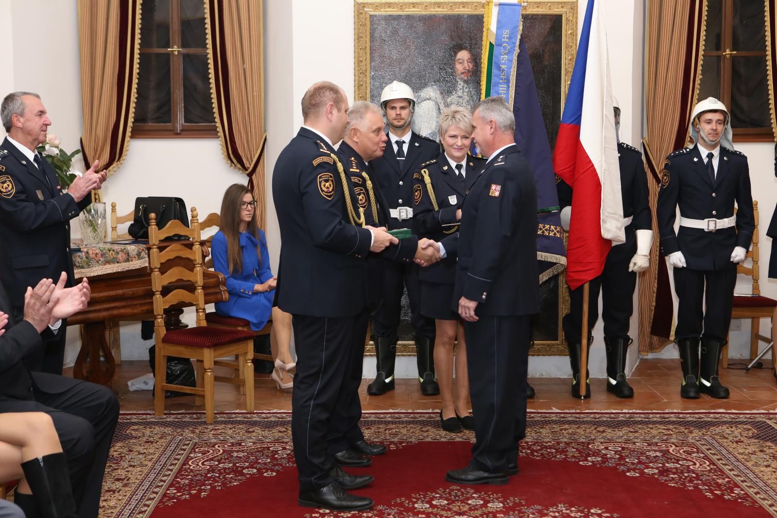 Předání medailí a složení slibu, Třeboň - 24. 10. 2019 (91).JPG