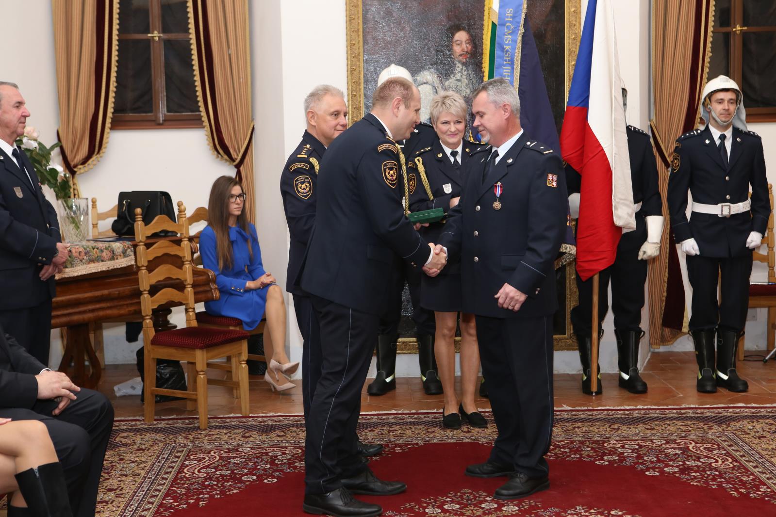 Předání medailí a složení slibu, Třeboň - 24. 10. 2019 (92).JPG