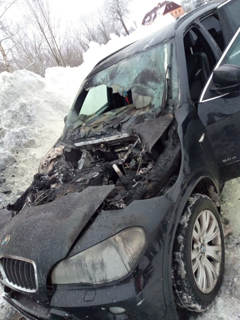 Studánka - požár osobního automobilu