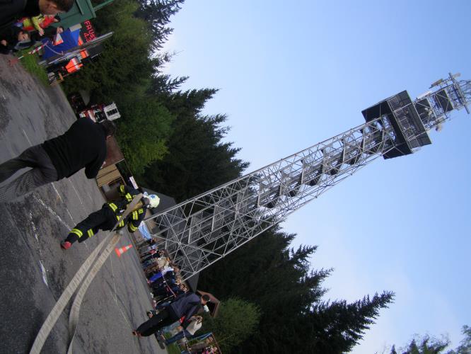 Rozhledna Andrlův Chlum patřila v sobotu hasičům