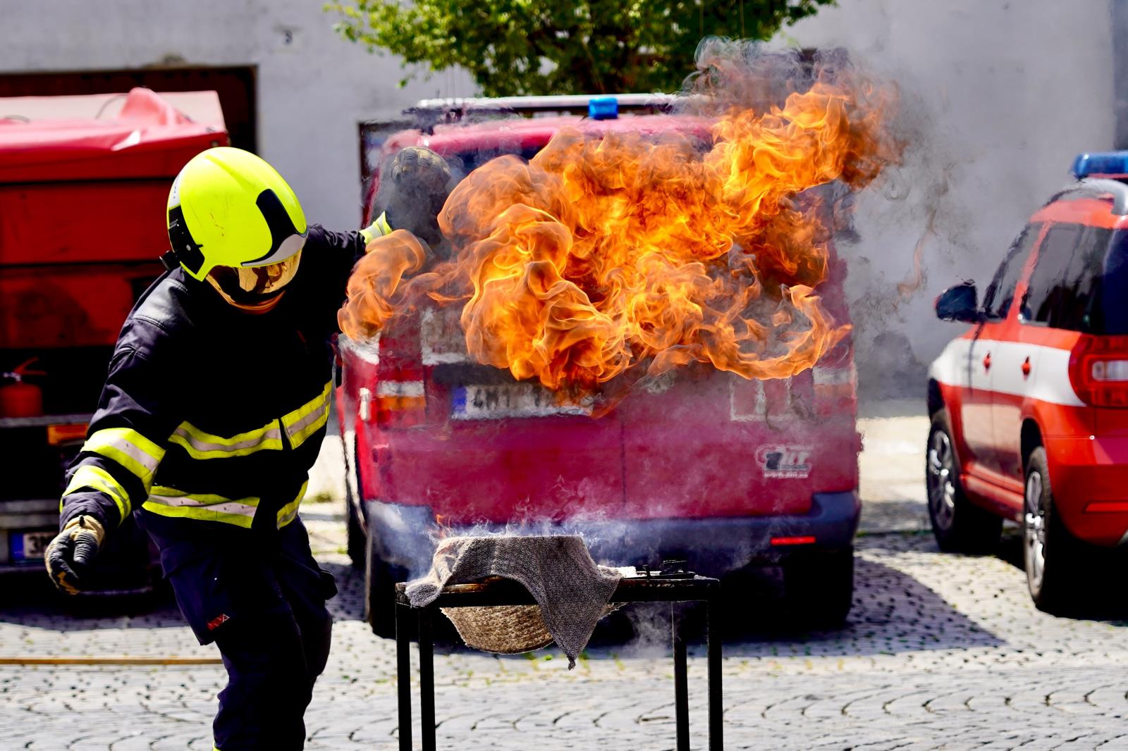 foto akce výročí 70 let profesionálních hasičů v Přerově - 21.6.2023