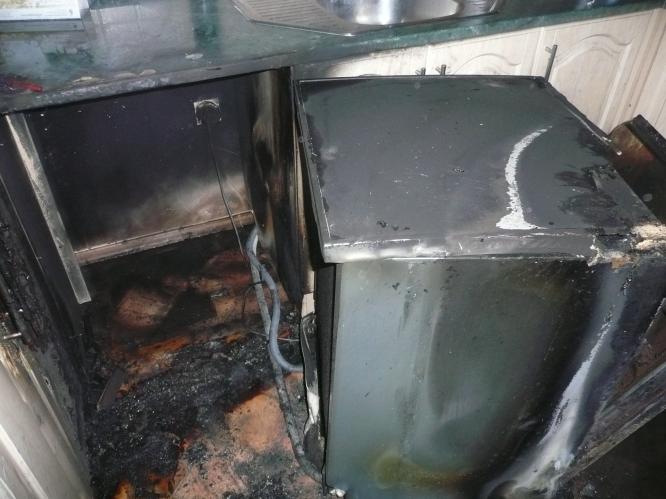 Technická závada na elektroinstalaci způsobila požár kuchyně. Foto: JSDH Slatiňany