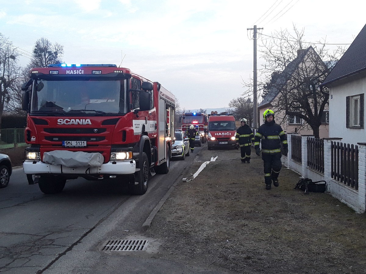 pozar podkrovního bytu Troubelice