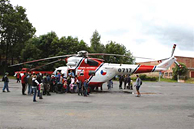 Prohlídka vrtulníku LZS Líně