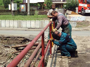 Dobrovnolníci ve městě Třinci