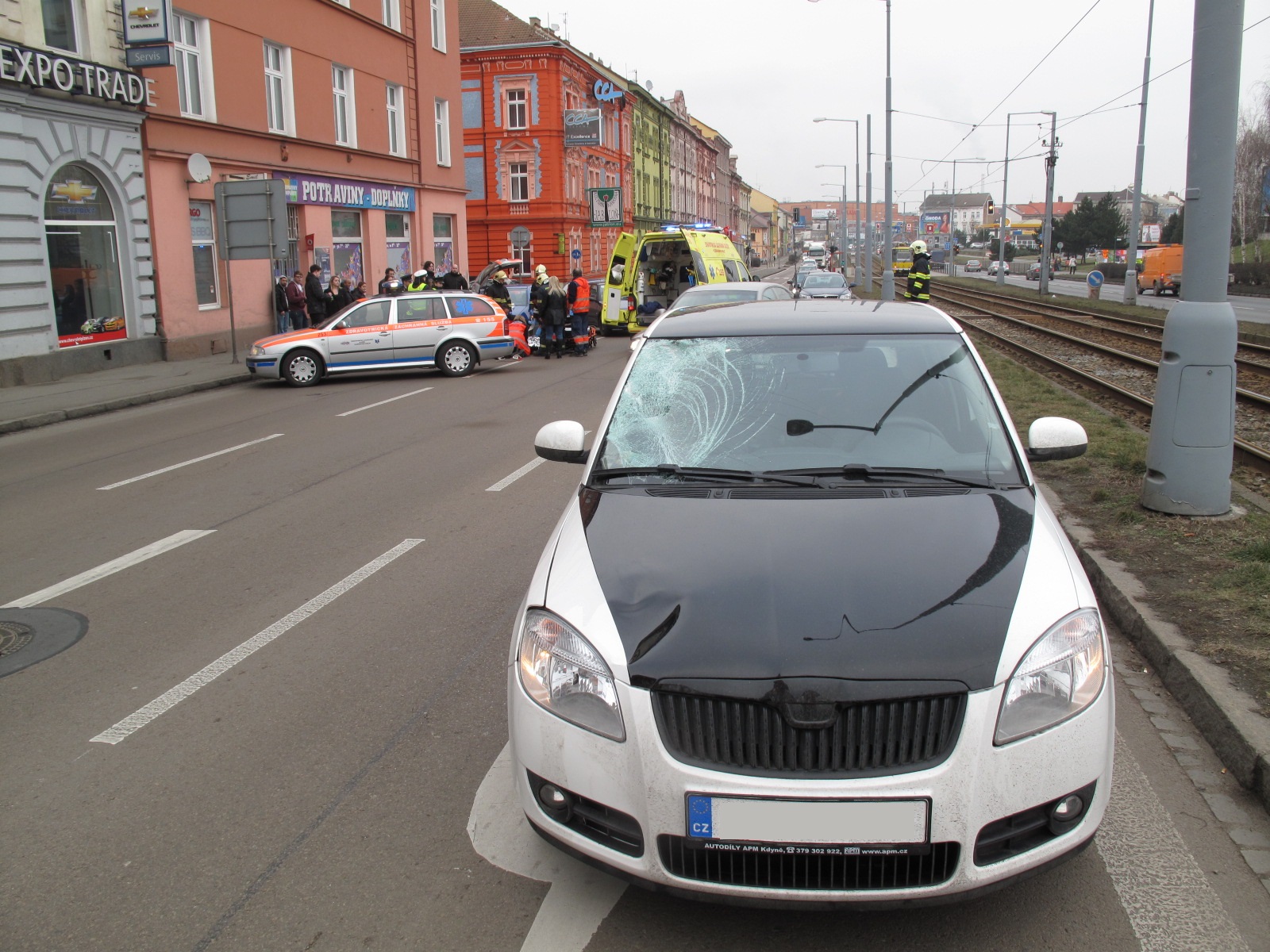 13.2.2015 DN Plzeň - sražený chodec.JPG