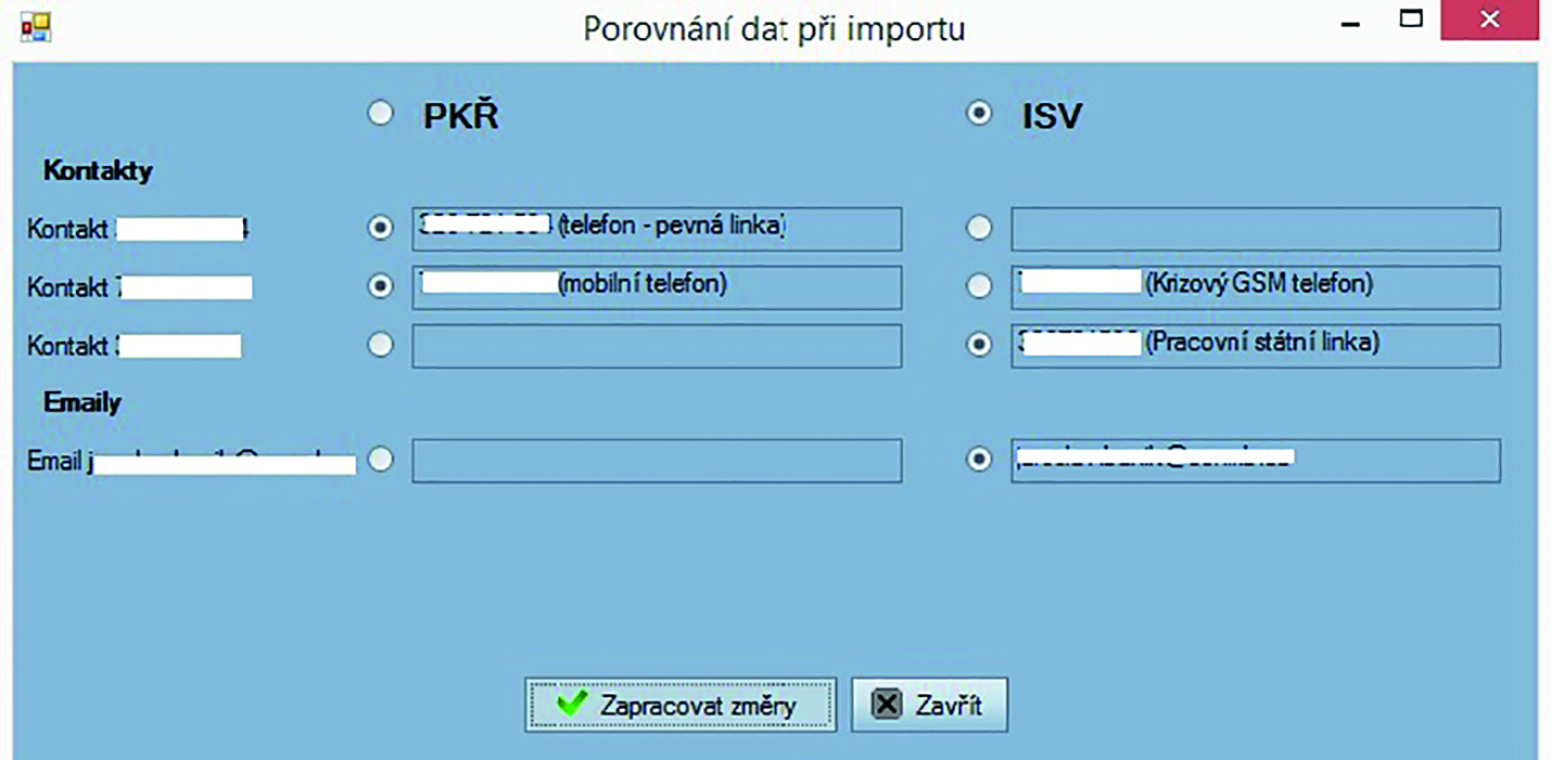 Obr. 4 Rozdíly (zdroj program IKIS II)