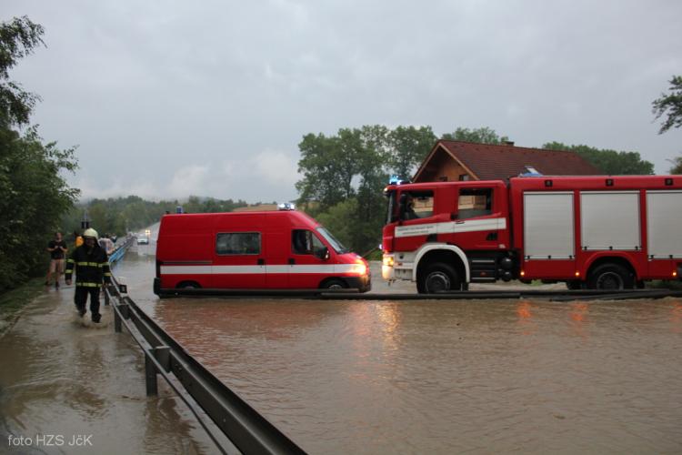 Přívalový déšť - Rájov