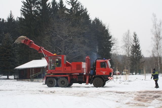 Požár rekreačního střediska Lesanka