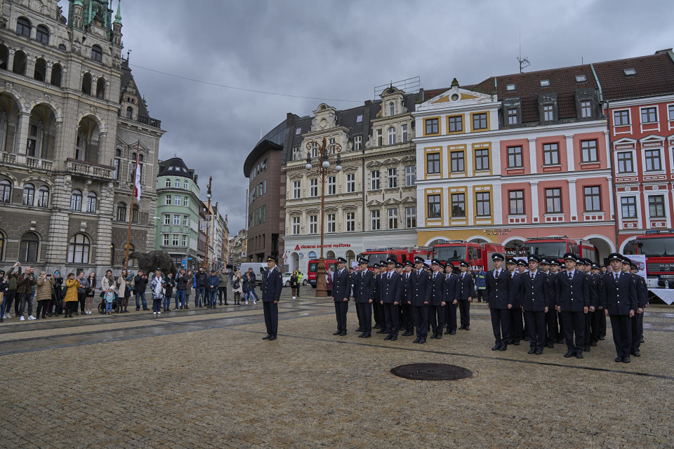 Služební slib příslušníků HZS LBK 2023