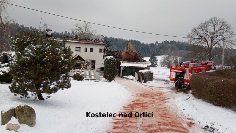 Vyšetřování požáru_Kostelec nad Orlicí