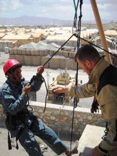 Výcvik afghánských hasičů pod vedením Romana Hlinovského