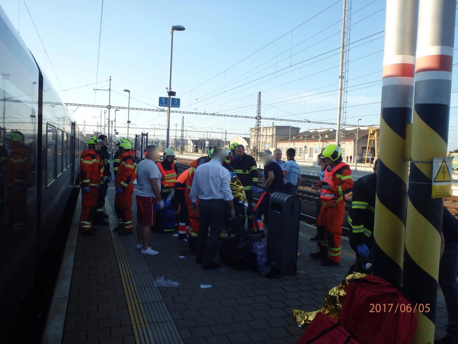 nehoda osobniho vlaku - Přerov