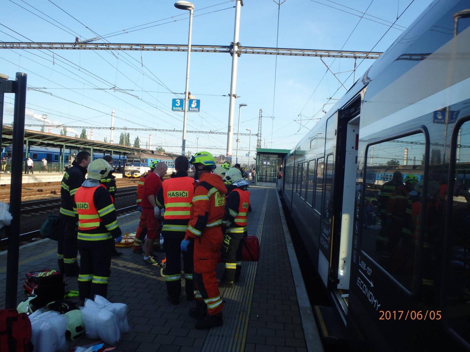 nehoda osobniho vlaku - Přerov